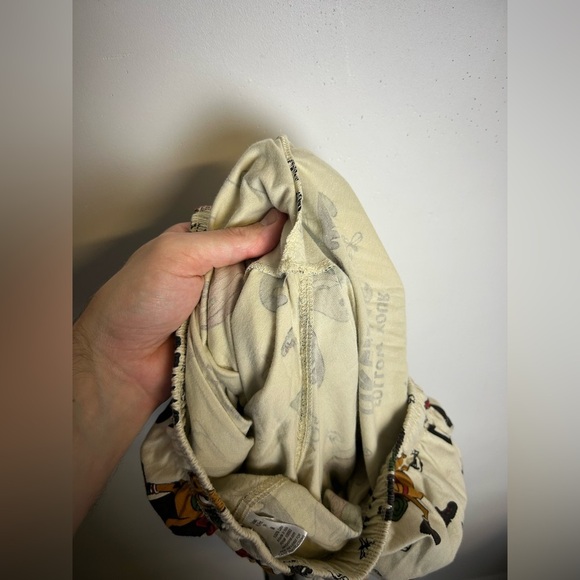 Lazy one Pajama Pants Drawstring Novelty Print Pull on elastic waist M Cotton - Picture 12 of 13